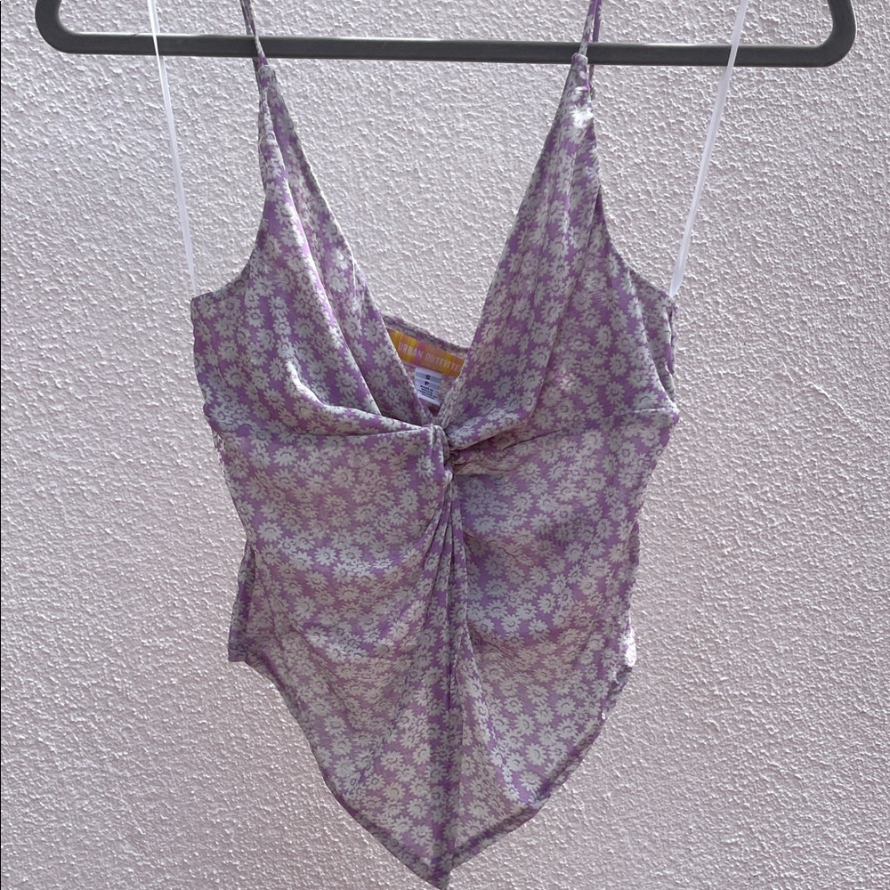 UO Floral Sheet Camisole Fairy Top
